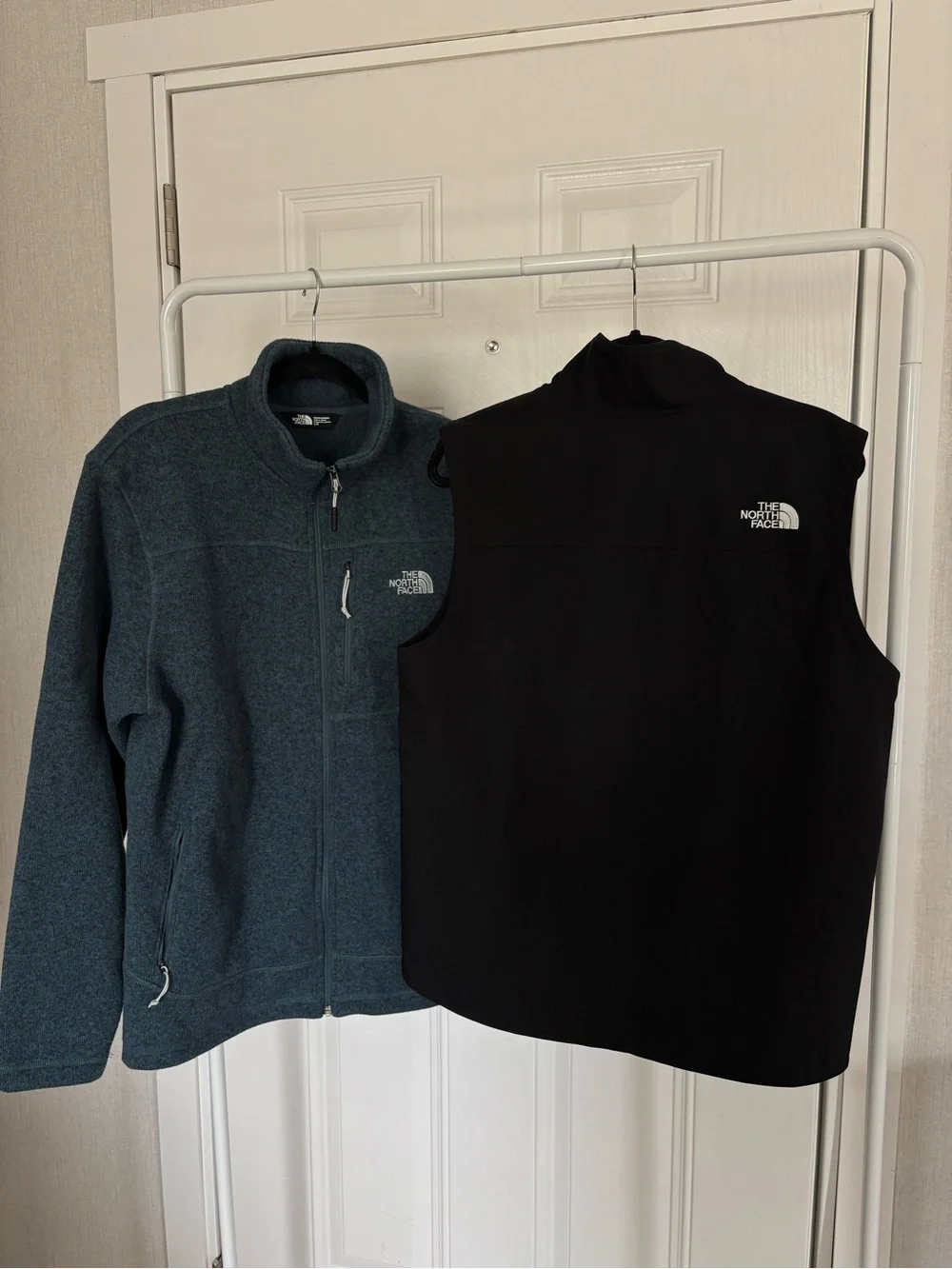 The North Face Blue Fleece Jacket with Black Vest